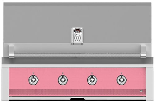 Hestan EAB42LPPK 42 Inch Built-In Grill with Stainless Tubular Burners and Zamak Die-Cast Knobs - Pink