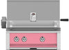Hestan EABR30NGPK 30 Inch Built-In Grill with Ceramic Infrared Rotisserie, Tubular Burners, Two Halogen Lighting, Warming Rack, Marquise„ Accents, LED Lit Controls, Stainless Steel Drip Tray, and Zamak Die-Cast Knobs - Pink