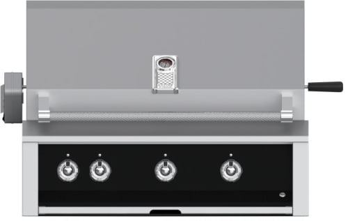 Hestan EABR36NGBK 36 Inch Built-In Grill with Sear Burner and Ceramic Infrared Rotisserie - Black