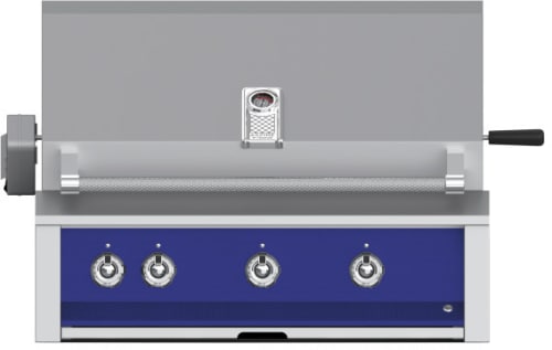 Hestan EABR36NGBU 36 Inch Built-In Grill with Sear Burner and Ceramic Infrared Rotisserie - Blue