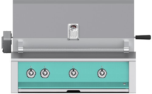 Hestan EABR36NGTQ 36 Inch Built-In Grill with Sear Burner and Ceramic Infrared Rotisserie - Turquoise