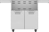 Hestan ECD30 30 Inch Double Door Cart with Marquise„ Accented Panels and Fold-Down Side Shelves