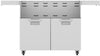 Hestan ECD42 42 Inch Double Door Cart with Marquise„ Accented Panels and Fold-Down Side Shelves