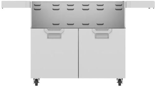 Hestan ECD42 42 Inch Double Door Cart with Marquise„ Accented Panels and Fold-Down Side Shelves