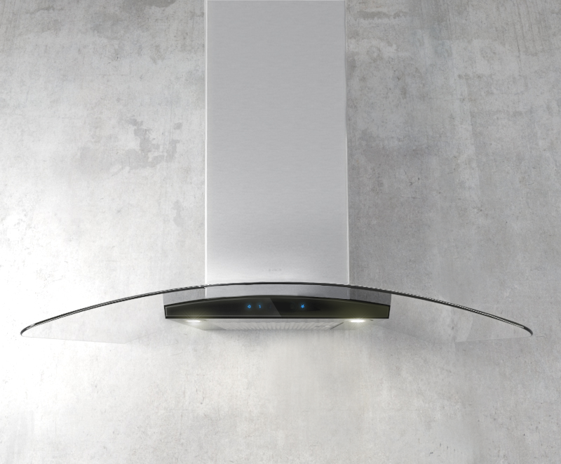 Elica ECM630S3 30" Wall Mount Range Hood with 3-Speed + Booster, 600 CFM Blower, Touch Control