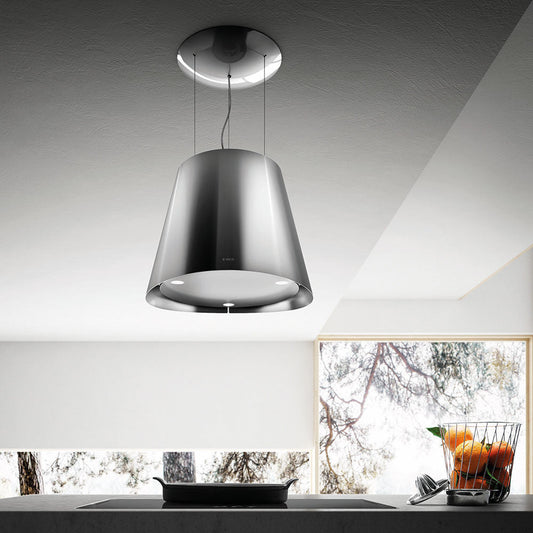 Elica EES320SS 20 inch Iconic Series Easy 20 Inch Island Mount Range Hood with 3-Speed + Booster