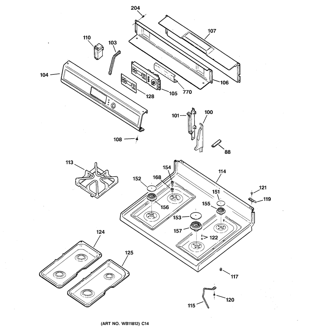 GE Cooking Product Double Drip Pan (Right) WB34K10009