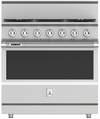 Hestan KRD365NG 36 Inch Duel Fuel Range with 5 Burners - NG - Stainless