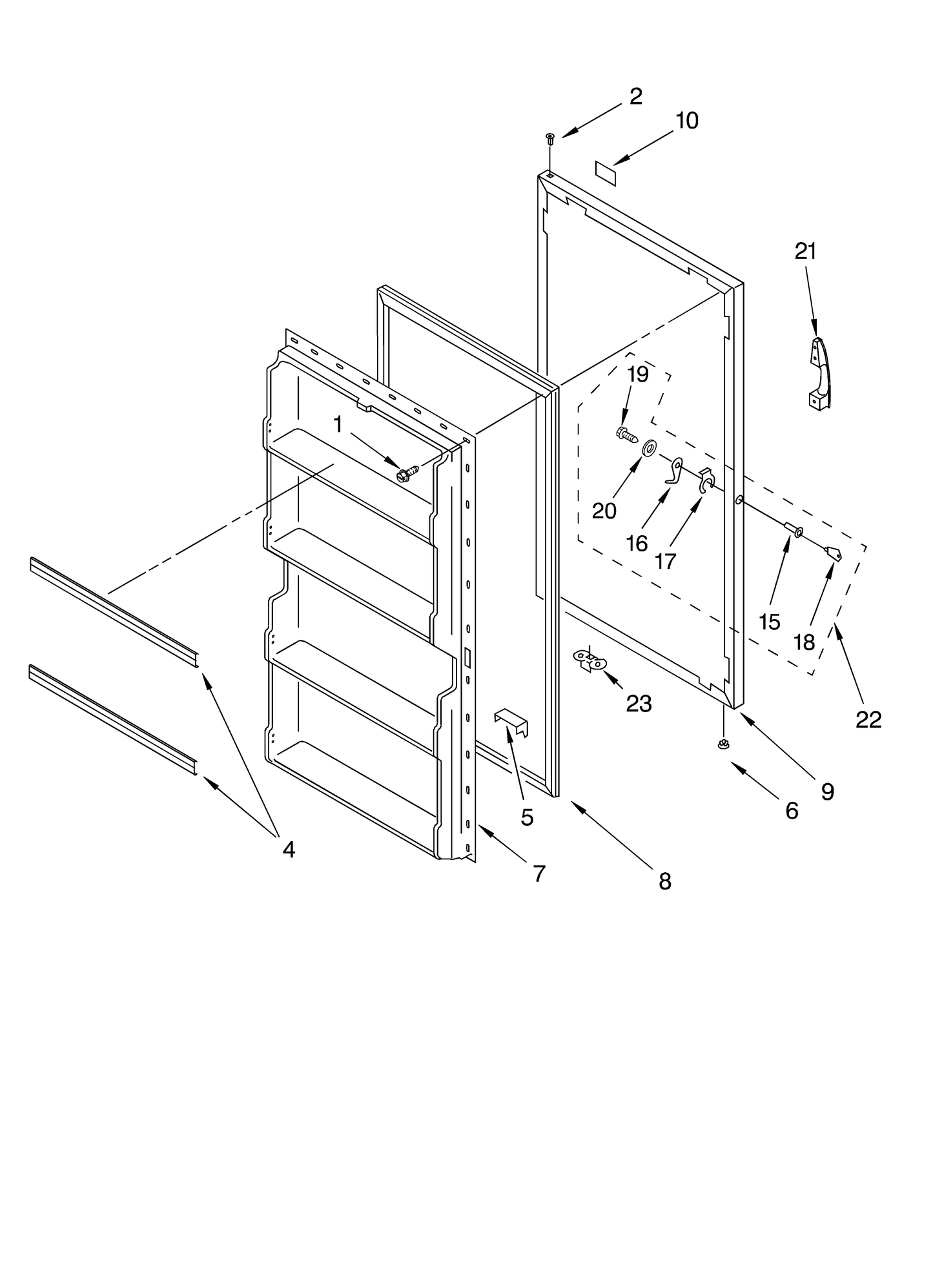 Whirlpool Door Gasket WP4-81679-001