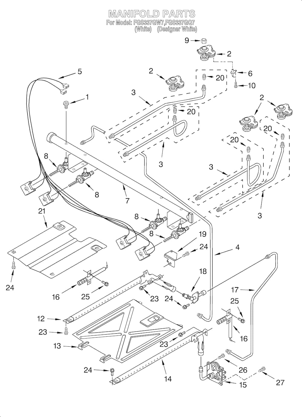 Whirlpool Spark Electrode (Broil) WP8054129