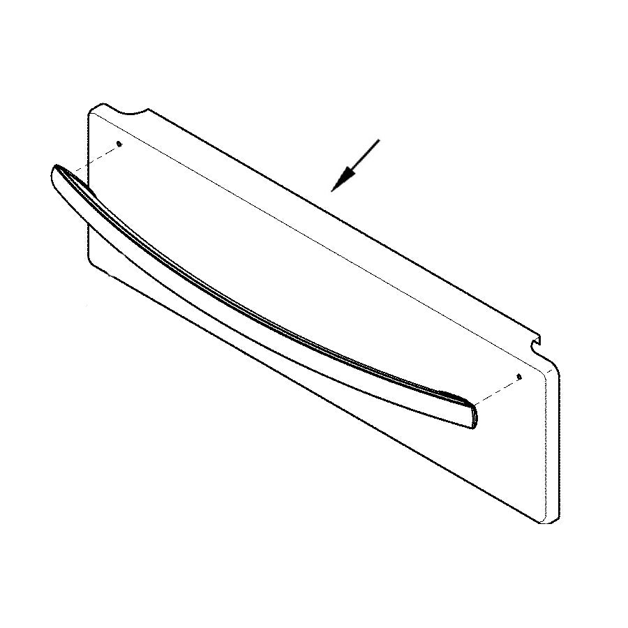 Frigidaire CGIH3047VDA Outer Drawer Panel (Black/Stainless) - Genuine OEM