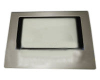 Frigidaire FEF368GMB Glass Door Overlay - Black/Silver - Genuine OEM