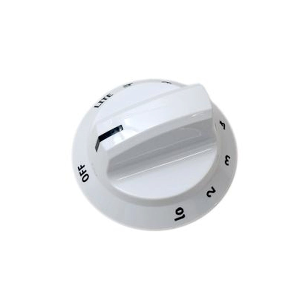 Frigidaire FFGC3613LWB Cooktop Burner Control Knob (White) - Genuine OEM