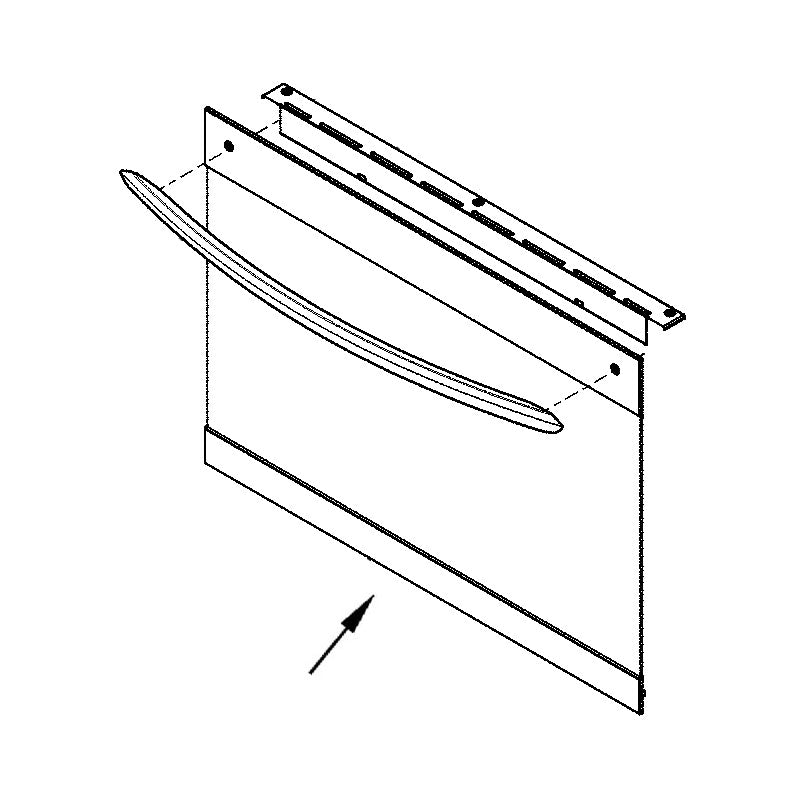 Frigidaire FGET2766UFA Outer Oven Door Panel - Stainless - Genuine OEM