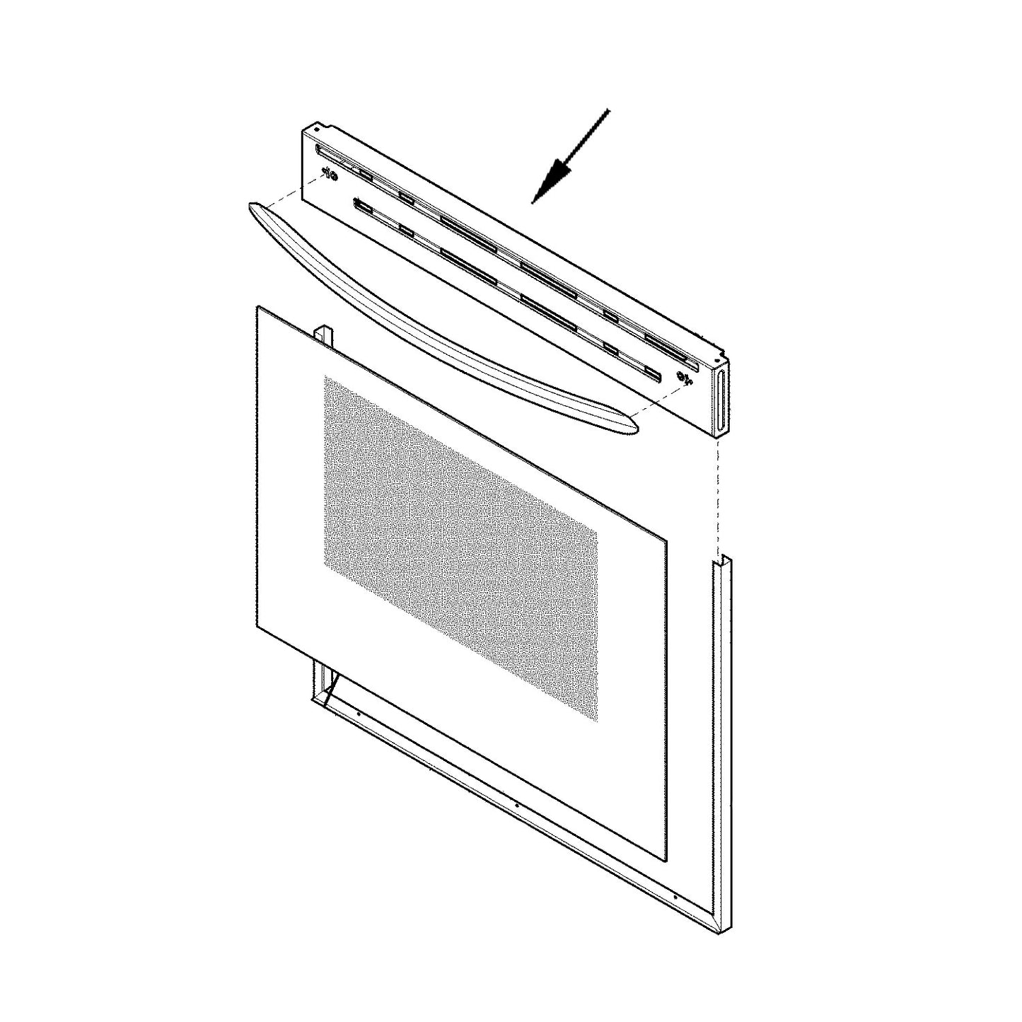 Frigidaire FGGH3047VFB Door Cap Assembly (Stainless) - Genuine OEM