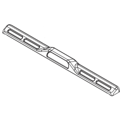 Frigidaire FGGH3047VFB Rear Vent Trim Plate - Black - Genuine OEM