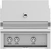 Hestan GSBR30NG 30 Inch Built-In Grill with with 525 sq. in. Grilling Area, 2 Sear Burners, 62,000 BTUs, Rotisserie - Stainless