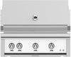 Hestan GSBR36LPWH 36 Inch Built-In Grill with Trellis Burner„, Halogen Stadium Lights„, Infrared Top Burner, DiamondCut Grates„, Rotisserie - White