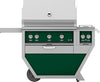 Hestan GSBR36CX2LPGR 55 Inch Freestanding Grill with 653 sq. in. Grilling Area, 2 Trellis Burners, 1 Sear Burner, Double Side Burners, Rotisserie - Green