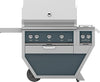 Hestan GSBR36CX2NGGG 55 Inch Freestanding Grill with 653 sq. in. Grilling Area, 2 Trellis Burners, 1 Sear Burner, Double Side Burners, Rotisserie - Dark Gray