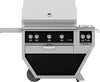 Hestan GSBR36CX2NGBK 55 Inch Freestanding Grill with 653 sq. in. Grilling Area, 2 Trellis Burners, 1 Sear Burner, Double Side Burners, Rotisserie - Black