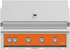 Hestan GSBR42NGOR 42 Inch Built-In Grill with Sear Burners, Halogen Stadium Lights„, Infrared Top Burner, DiamondCut Grates„, Rotisserie - Orange