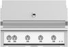 Hestan GSBR42LPWH 42 Inch Built-In Grill with Sear Burners, Halogen Stadium Lights„, Infrared Top Burner, DiamondCut Grates„, Rotisserie - White