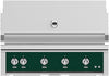 Hestan GSBR42NGGR 42 Inch Built-In Grill with Sear Burners, Halogen Stadium Lights„, Infrared Top Burner, DiamondCut Grates„, Rotisserie - Green