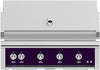 Hestan GSBR42NGPP 42 Inch Built-In Grill with Sear Burners, Halogen Stadium Lights„, Infrared Top Burner, DiamondCut Grates„, Rotisserie - Purple
