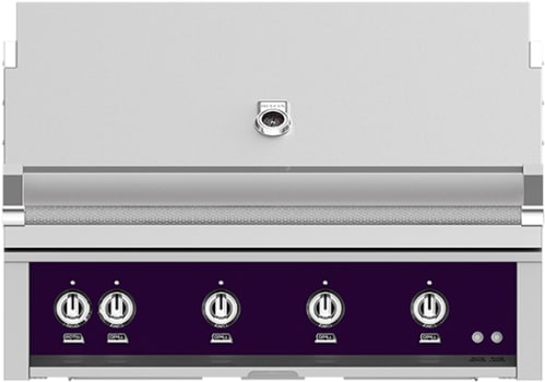 Hestan GSBR42LPPP 42 Inch Built-In Grill with Sear Burners, Halogen Stadium Lights„, Infrared Top Burner, DiamondCut Grates„, Rotisserie - Purple