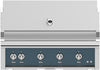 Hestan GSBR42LPGG 42 Inch Built-In Grill with Sear Burners, Halogen Stadium Lights„, Infrared Top Burner, DiamondCut Grates„, Rotisserie - Dark Gray