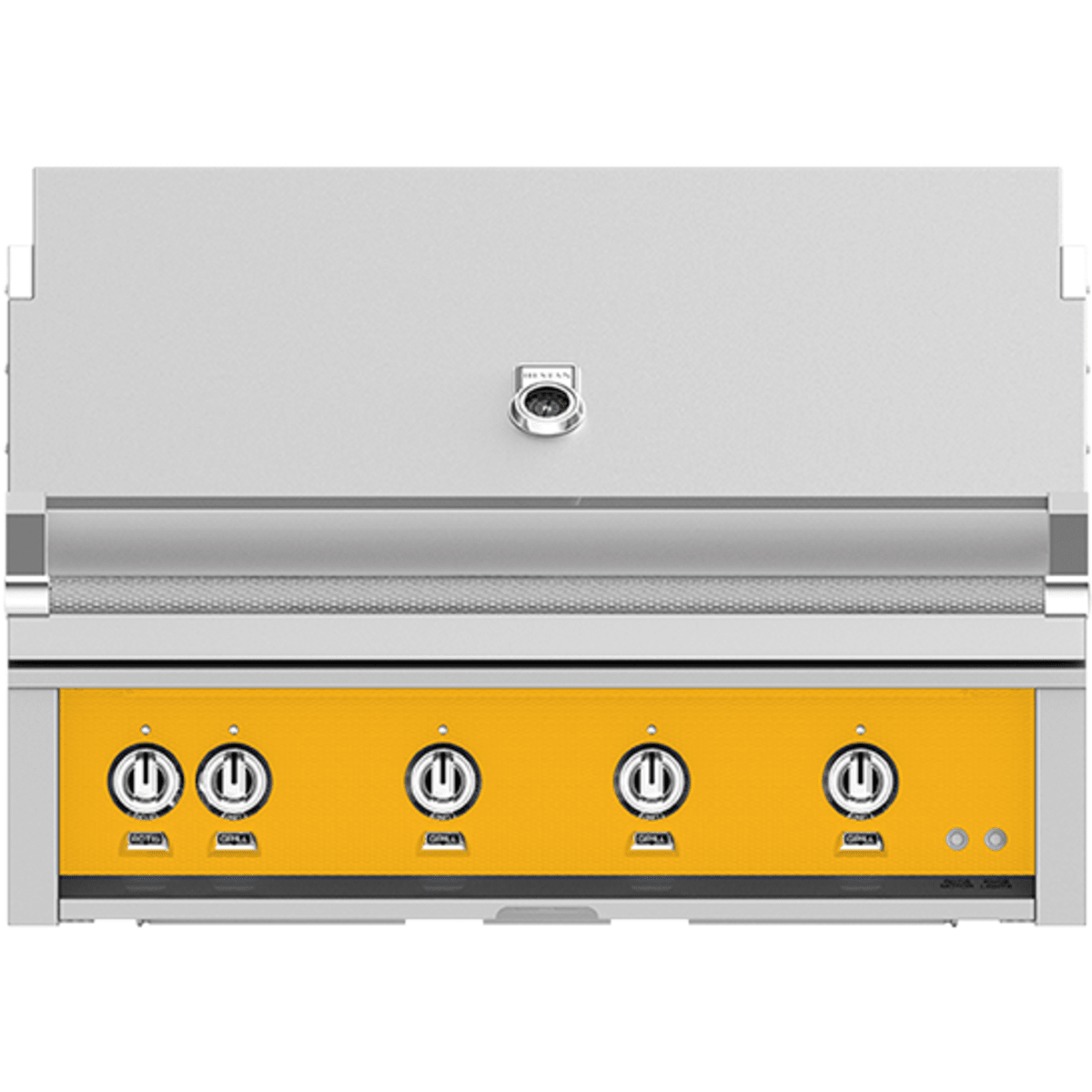Hestan GSBR42LPYW 42 Inch Built-In Grill with Sear Burners, Halogen Stadium Lights„, Infrared Top Burner, DiamondCut Grates„, Rotisserie - Yellow
