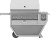 Hestan GMBR42CX2NG 61 Inch Freestanding Grill with Double Side Burner, 782 sq. in. Grilling Area, 3 Trellis Burners, 1 Sear Burner, Rotisserie