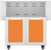 Hestan GCD30OR 30 Inch Double Door Grill Cart - Orange