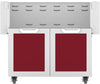 Hestan GCD36BG 36 Inch Double Door Grill Cart - Burgundy