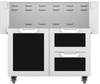 Hestan GCR36BK 36 Inch Double Drawer and Door Grill Cart - Black