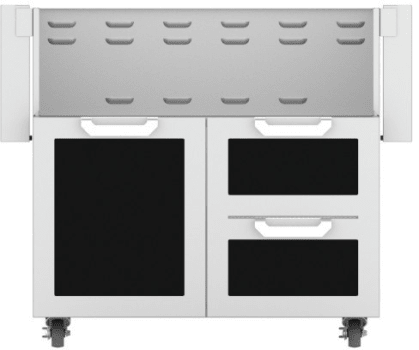 Hestan GCR36BK 36 Inch Double Drawer and Door Grill Cart - Black