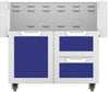Hestan GCR36BU 36 Inch Double Drawer and Door Grill Cart - Blue