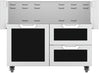Hestan GCR42BK 42 Inch Double Drawer and Door Grill Cart - Black