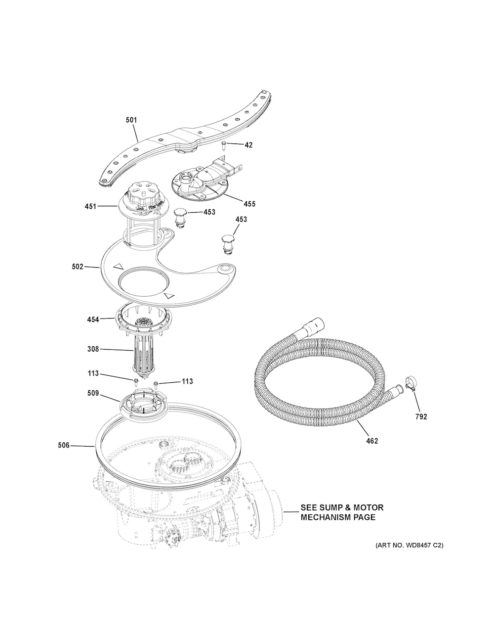 GE Sump Gasket Manifold WD08X22758