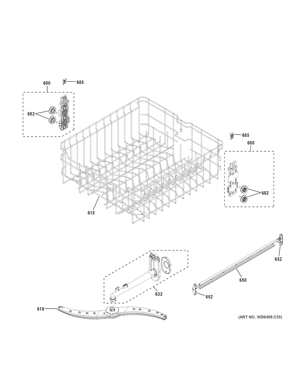 GE Rack Bracket WD12X22802