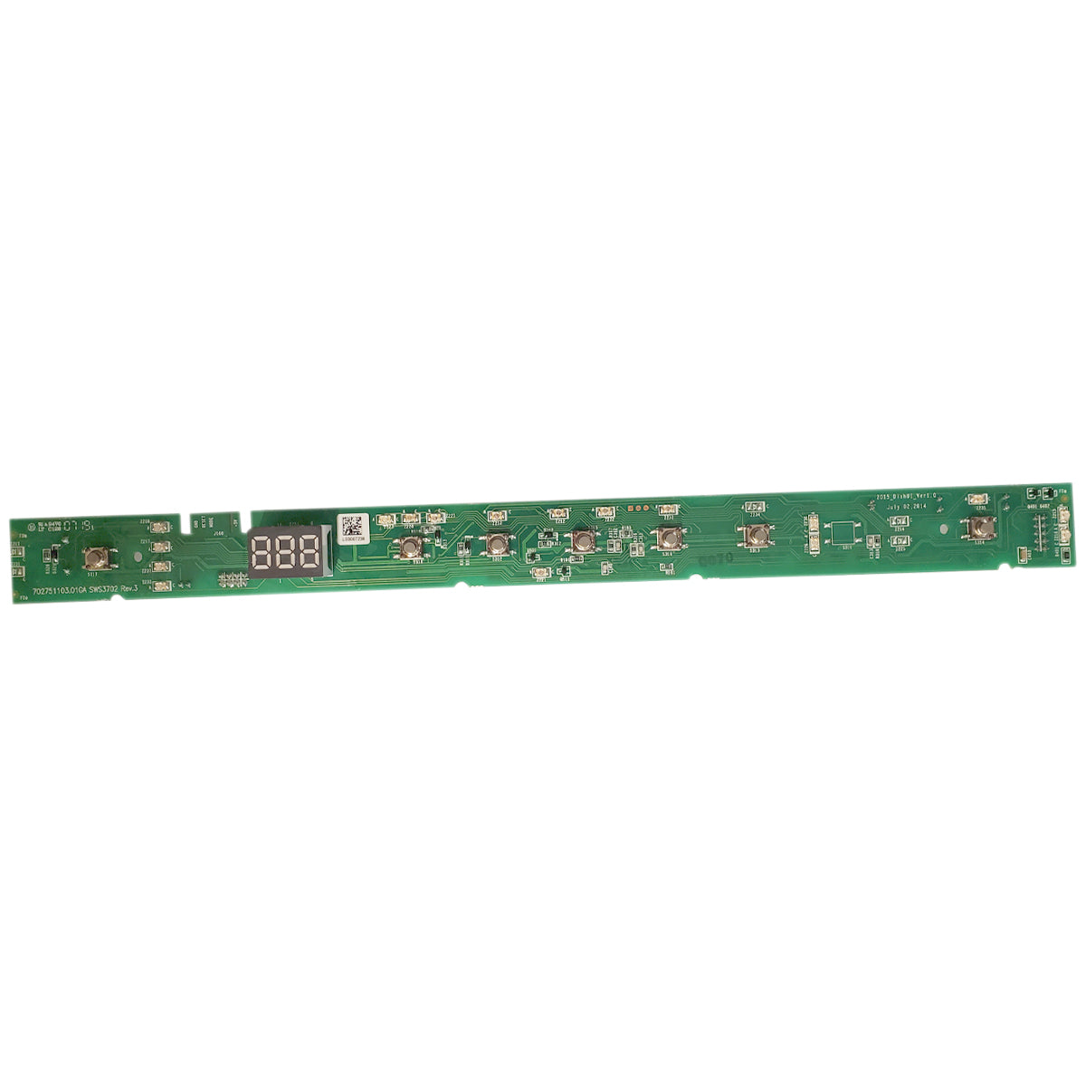 GE Dishwasher User Interface Control Board ADT521PGF0BS