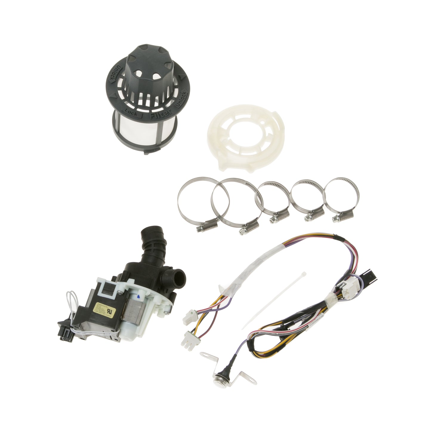 GE Dishwasher Drain Pump Assembly (P1B) GDT550HGD1WW
