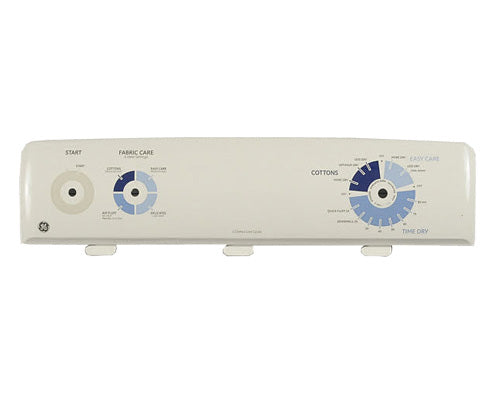 GE Dryer Control Panel/Backsplash w/ Graphics - White GTDX200EM1WW