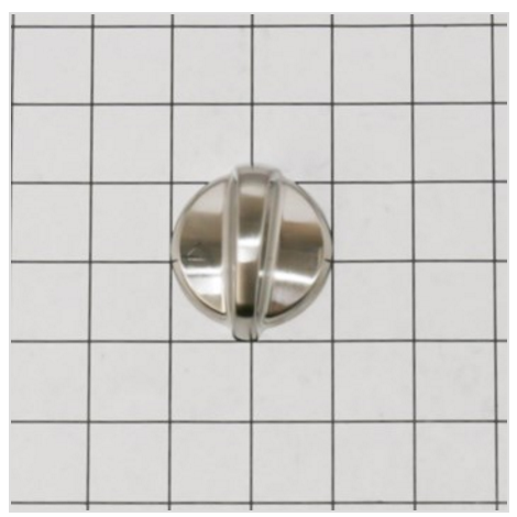 GE Burner-Control Knob -stainless steel. JB740SP1SS