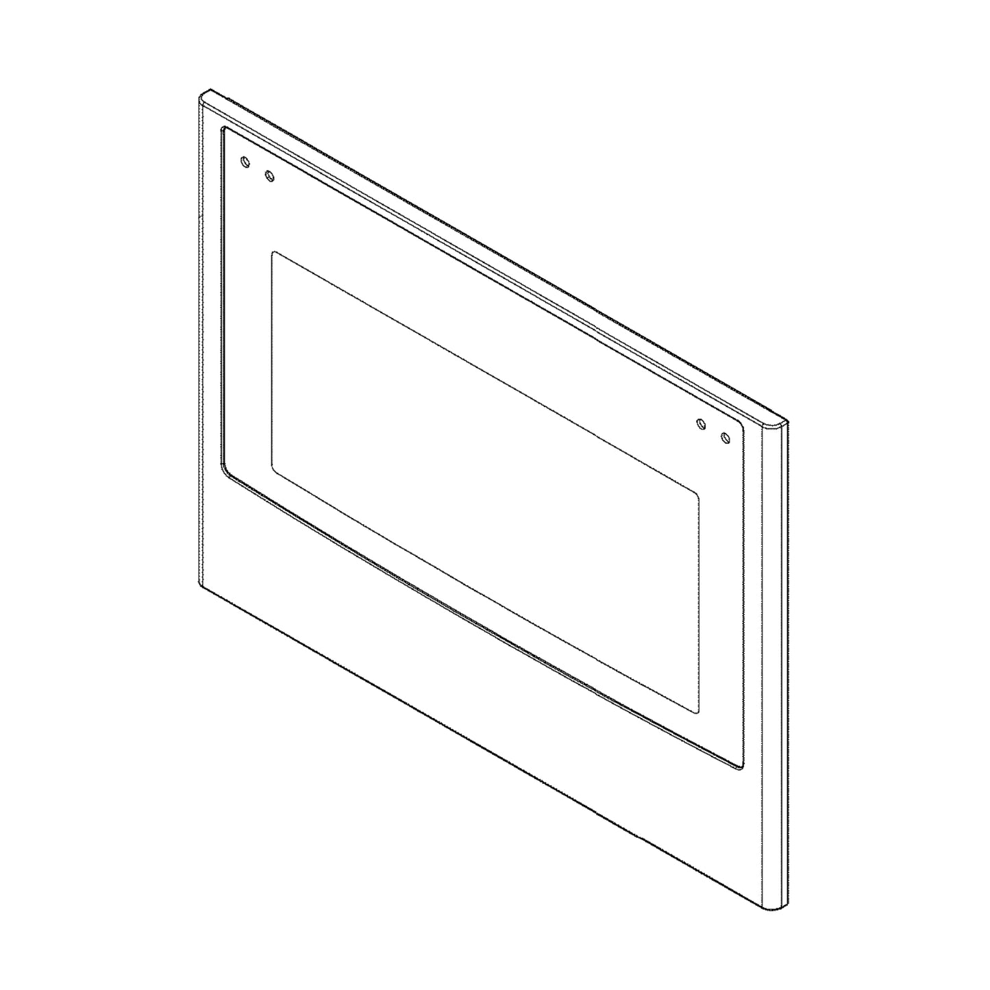 GE Oven Outer Door Glass Panel (White) JK3500DF2WW