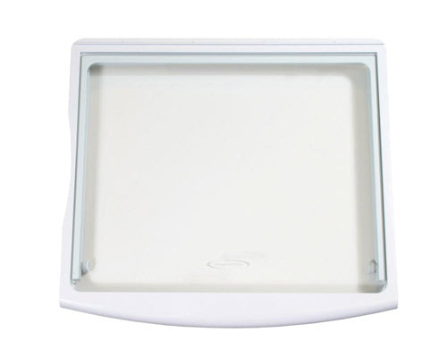 GE Refrigerator Top Refrigerator Crisper Frame/Cover - White RSK27NHSECCC