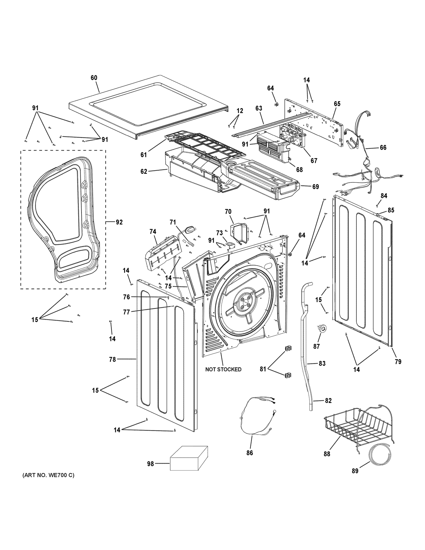 GE Heater Assembly WE11X26400