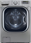 LG WM4270HVA 27 Inch 4.5 cu. ft. Front Load Washer with 14 Wash Cycles, 1,300 RPM, Steam, TurboWash, Allergiene Cycle, LG Twin Wash Compatibility, Sense Clean, LoDecibel Quiet Operation, NeveRust Stainless Steel Drum and ENERGY STAR: Graphite Steel