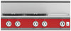 Hestan KRT364GDNGRD 36 Inch Gas Rangetop with 4 Sealed Burners and Griddle - Red